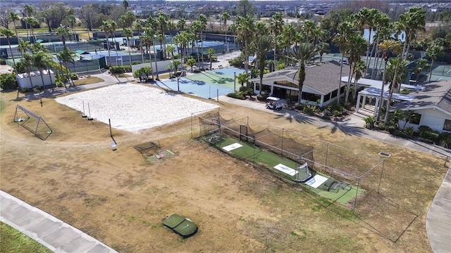 birds eye view of property