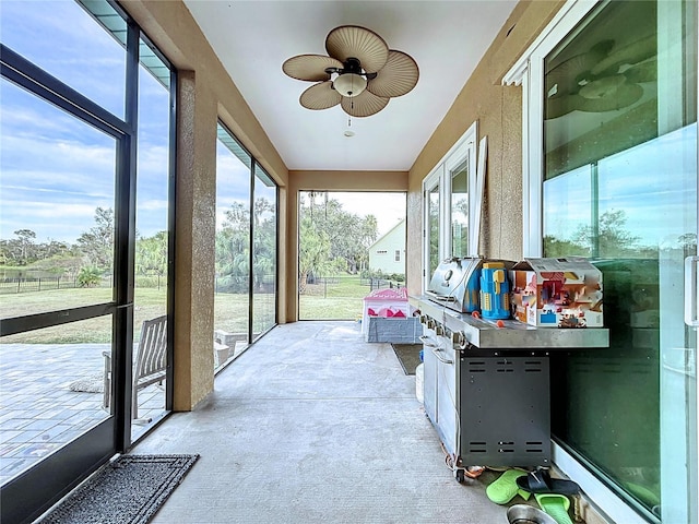 13653 Heritage Way, Sarasota, FL 34240 - sunroom with ceiling fan