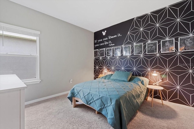 bedroom featuring carpet floors