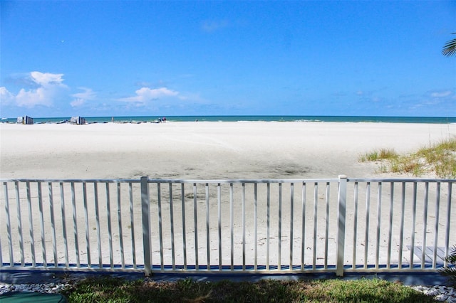 water view featuring a beach view