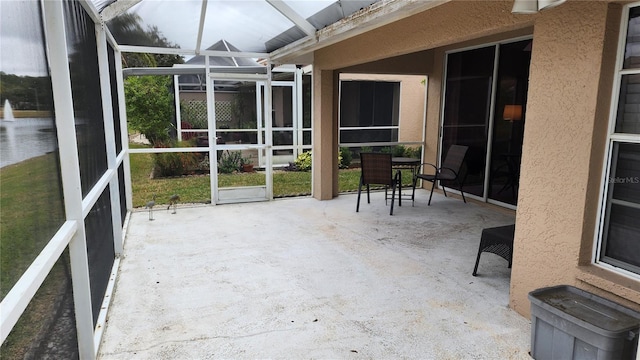 view of sunroom