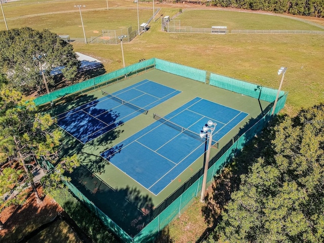 view of tennis court