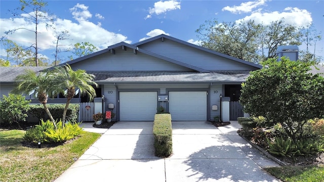 view of front of house featuring a garage