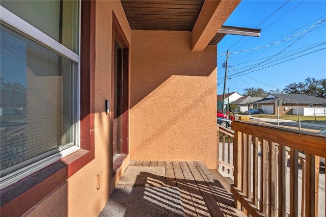 view of balcony