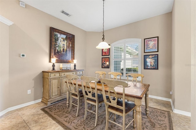 view of dining room