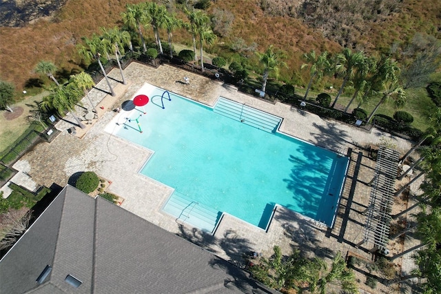 view of pool with a patio