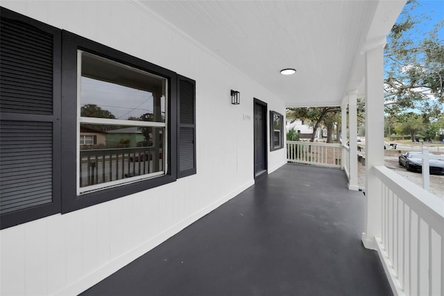 view of patio with covered porch