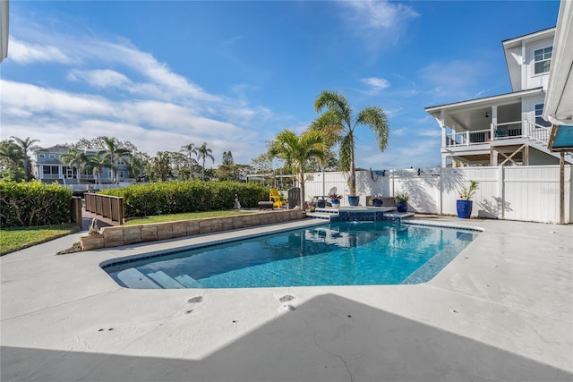 view of pool with a patio area