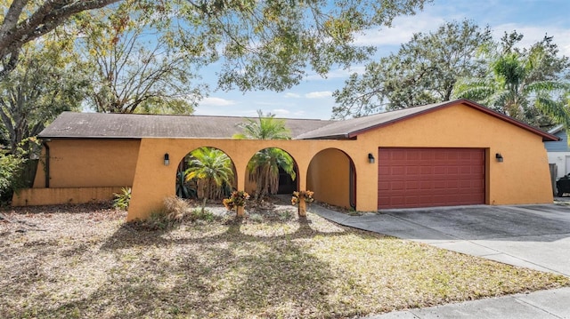 ranch-style house with a garage