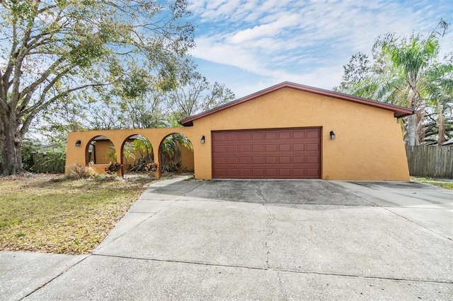 view of front of home featuring a garage