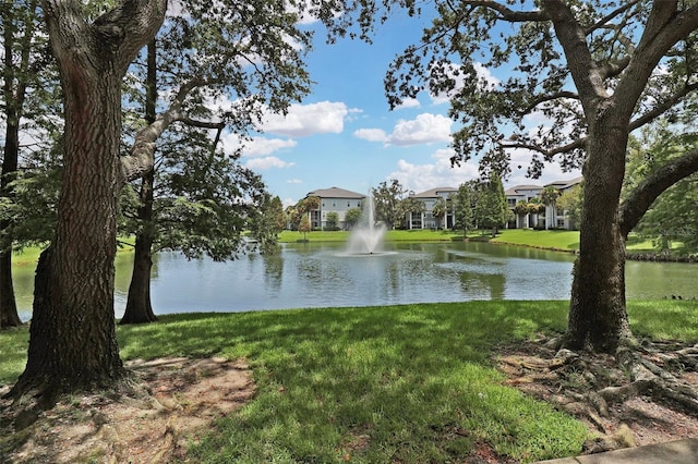 view of water feature