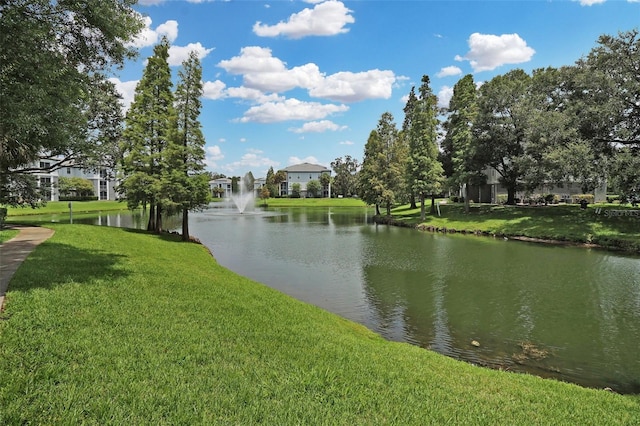 view of water feature