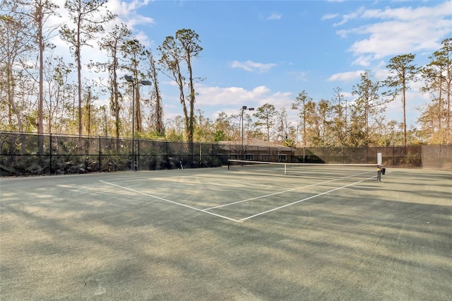 view of sport court