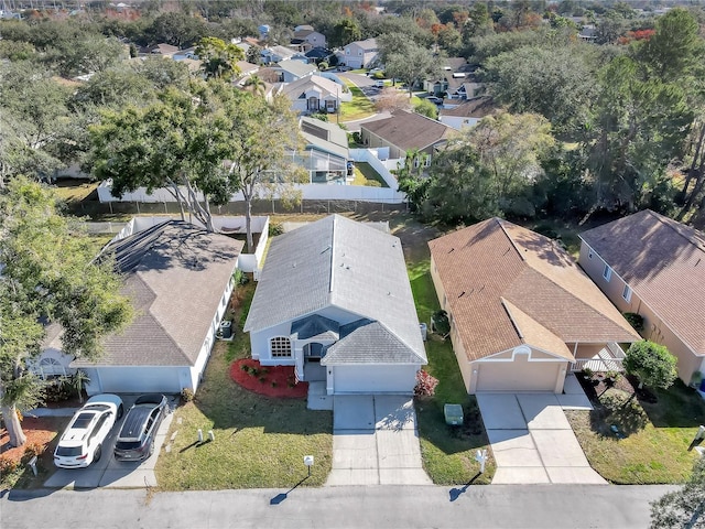 drone / aerial view featuring a residential view