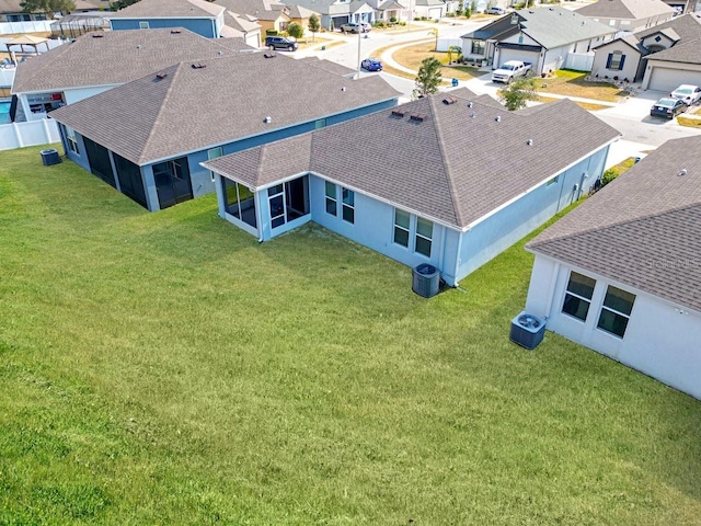 bird's eye view featuring a residential view