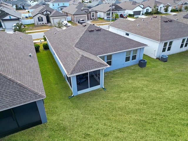 birds eye view of property featuring a residential view