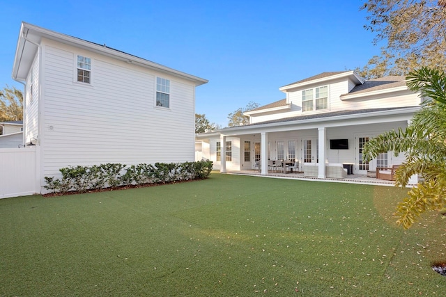 rear view of property with a patio