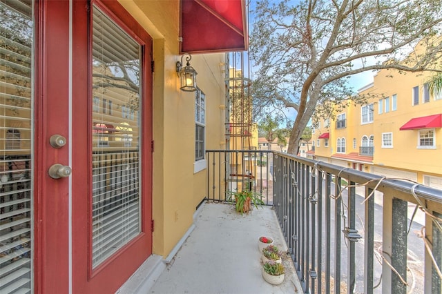 view of balcony