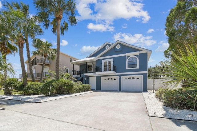 view of front of house featuring a garage