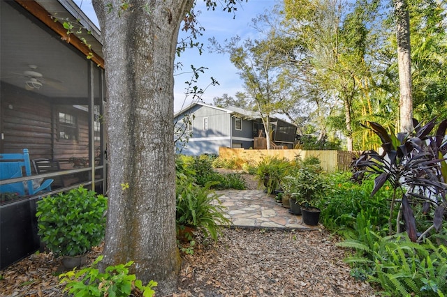 view of yard with a patio