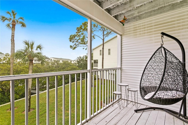 view of balcony