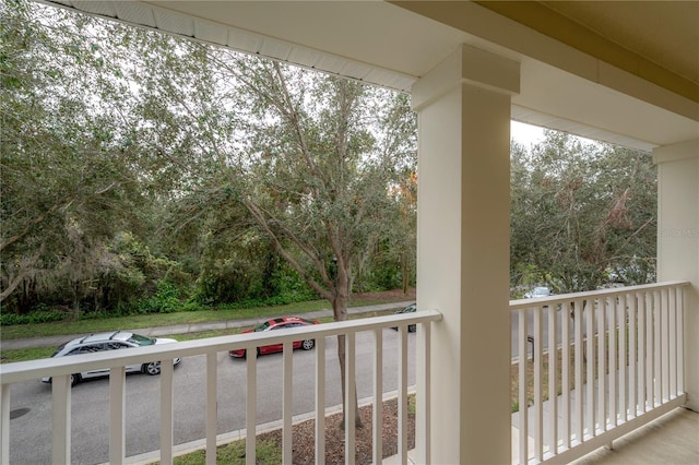 view of balcony