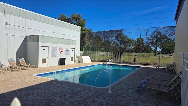 view of pool with a patio area