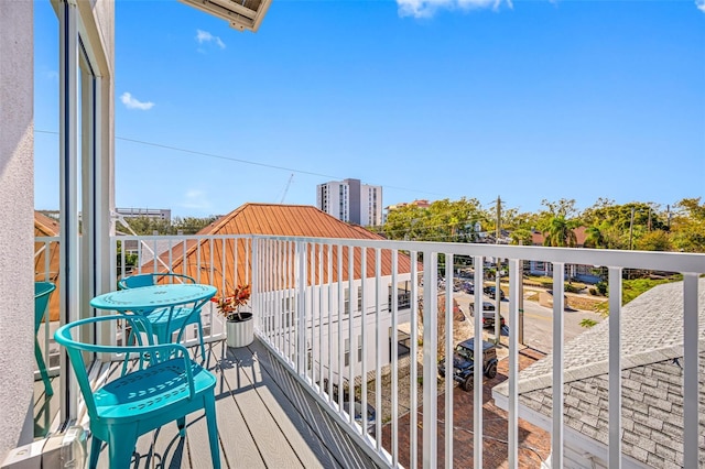 view of balcony