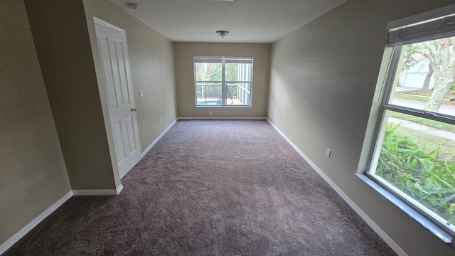 unfurnished room featuring carpet floors