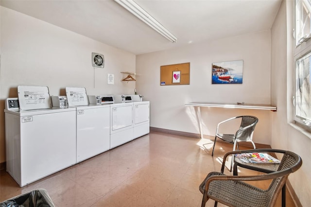 laundry area with washer and clothes dryer