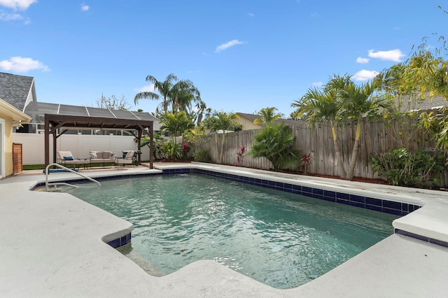 view of pool featuring an outdoor hangout area