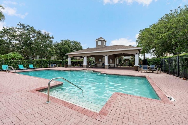 view of pool with a patio