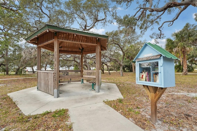 surrounding community with a gazebo