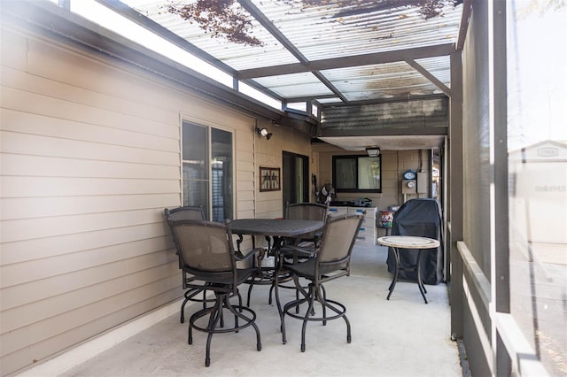 view of sunroom / solarium