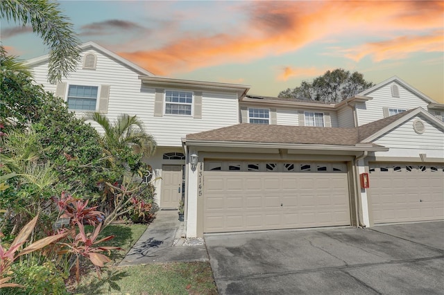 view of front of house featuring a garage