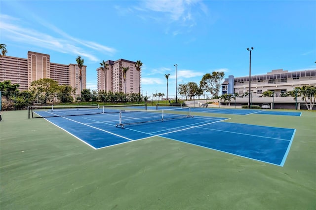 view of tennis court