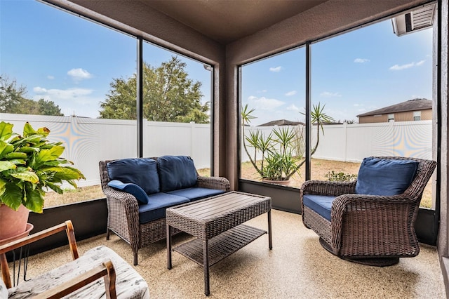 sunroom featuring plenty of natural light