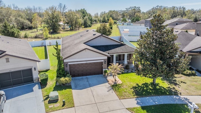 birds eye view of property featuring a residential view