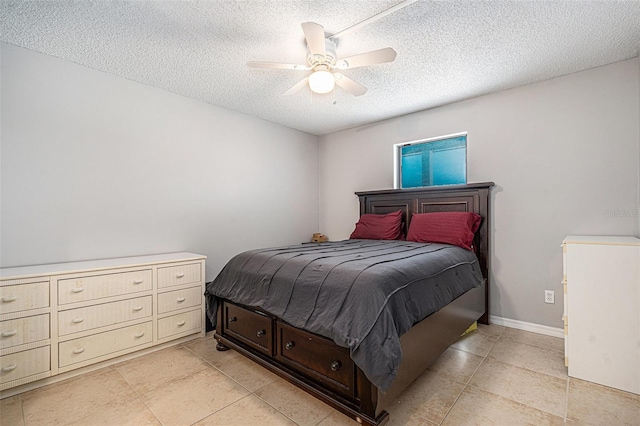 455 Alt 19 S Unit 268, Palm Harbor, FL 34683 - bedroom featuring a textured ceiling and ceiling fan