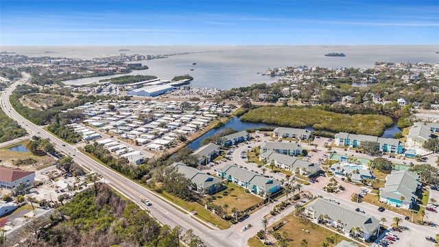 455 Alt 19 S Unit 268, Palm Harbor, FL 34683 - aerial view of property and surrounding area with a large body of water