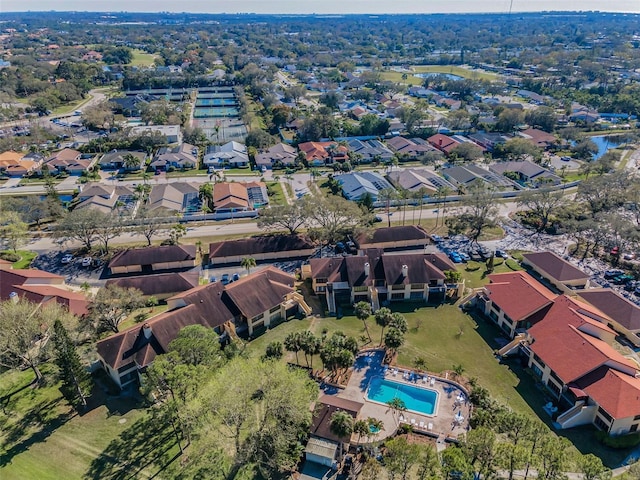 bird's eye view featuring a residential view