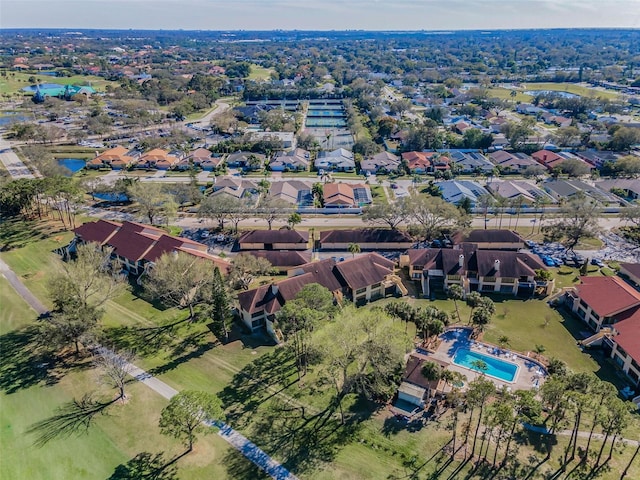 aerial view featuring a residential view