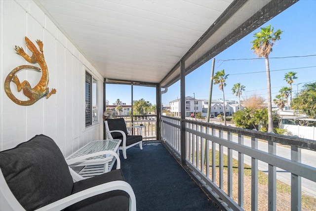 view of sunroom / solarium