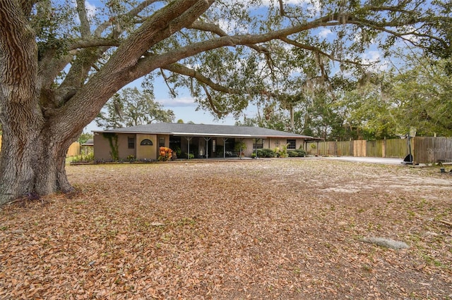 view of ranch-style home