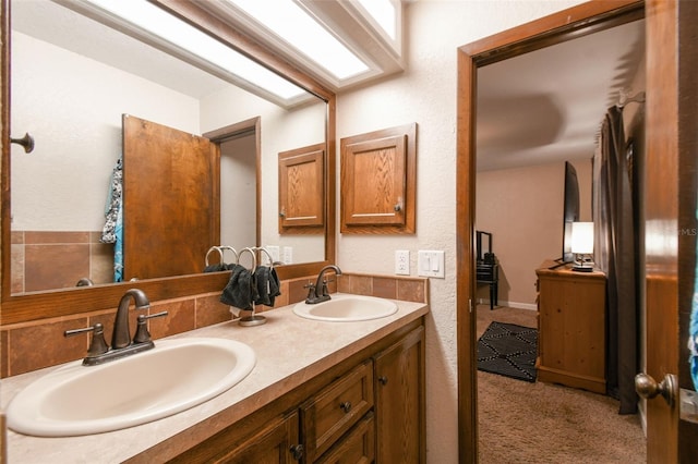 bathroom featuring vanity