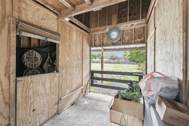 view of horse barn