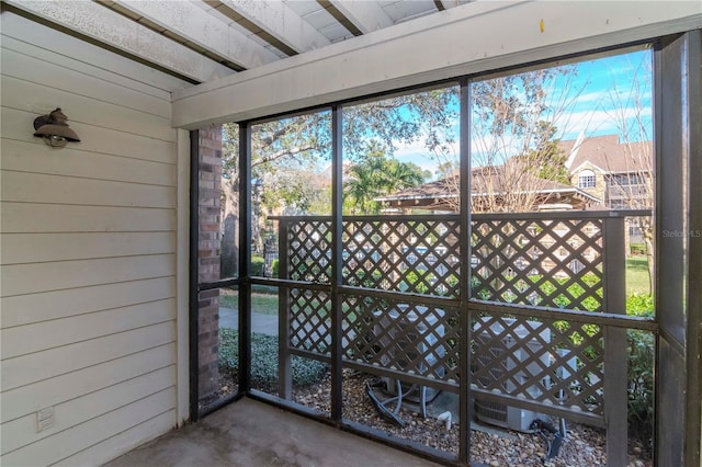 view of sunroom / solarium