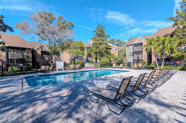 view of pool with a patio area