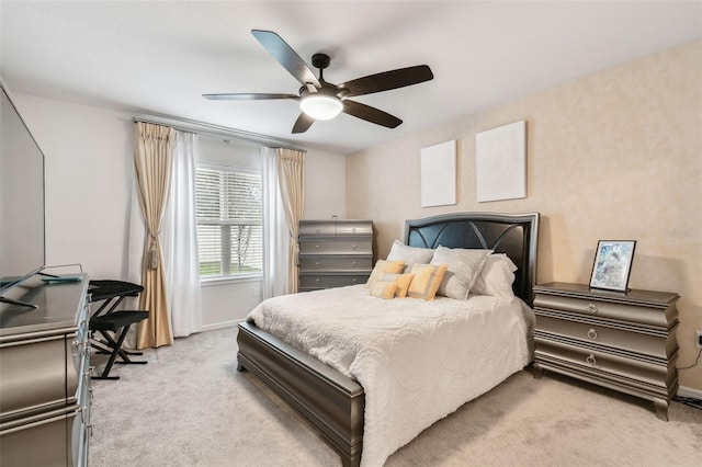 6684 Devlin Ln, Wesley Chapel, FL 33545 - bedroom featuring a ceiling fan, baseboards, and carpet floors