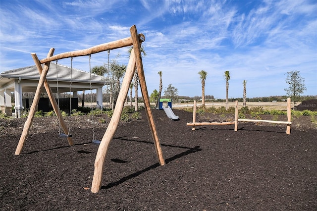 view of jungle gym